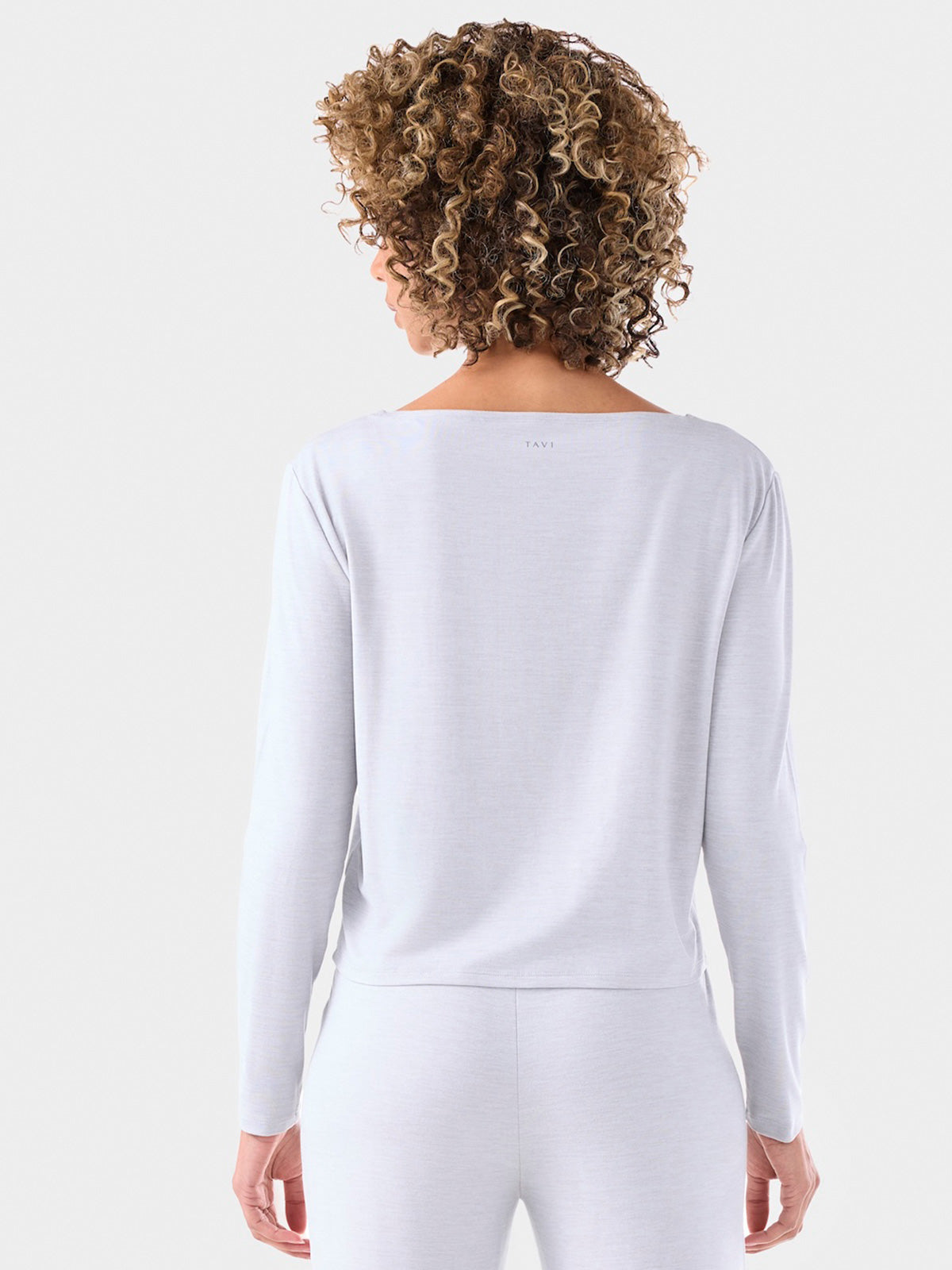 [TAVI] ブラッシュド Tec ニット ロングスリーブトップス Brushed Tec Knit Long Sleeve／タビ レディース  トップス 長袖 ショート丈 カットソー