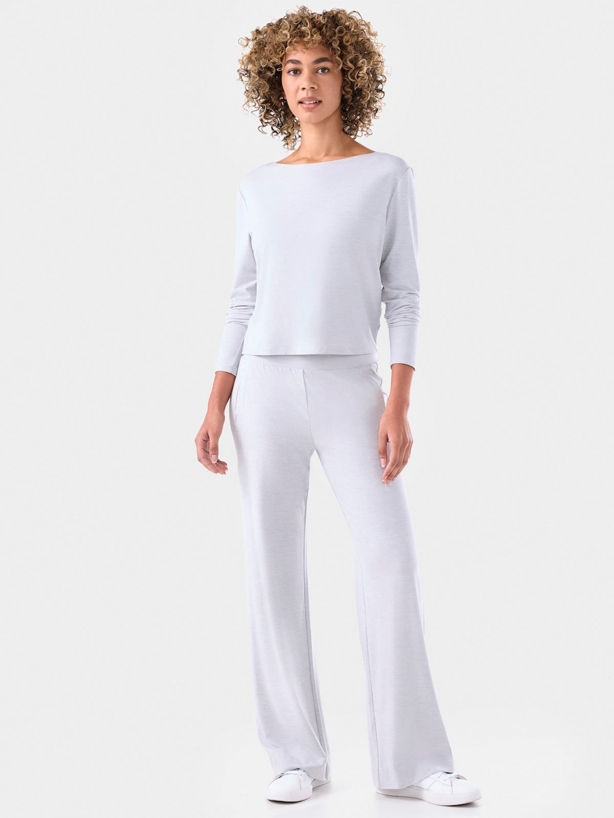 [TAVI] ブラッシュド Tec ニット ロングスリーブトップス Brushed Tec Knit Long Sleeve／タビ レディース  トップス 長袖 ショート丈 カットソー