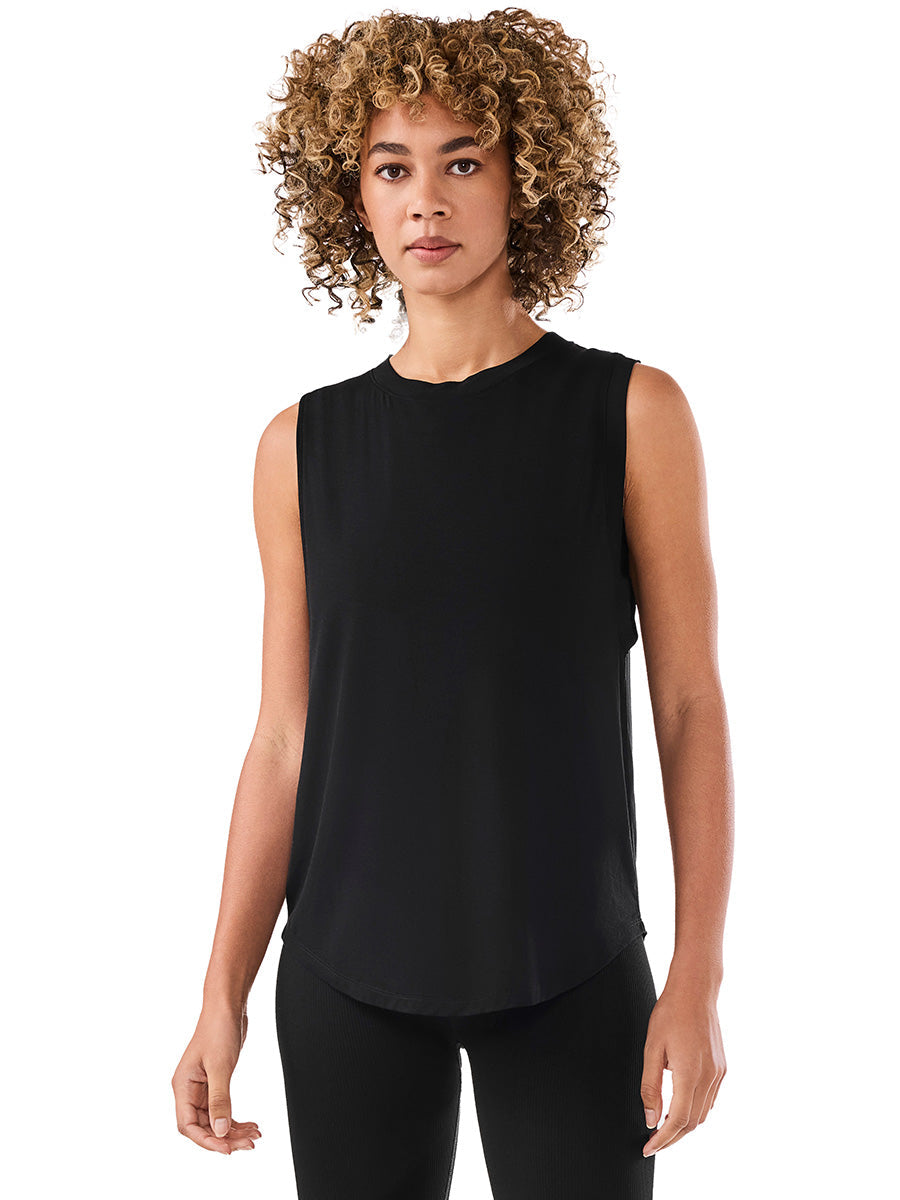 [TAVI] ハイネック マッスルタンク タビ レディース  トップス タンクトップ  通気性 吸湿 速乾 26SS