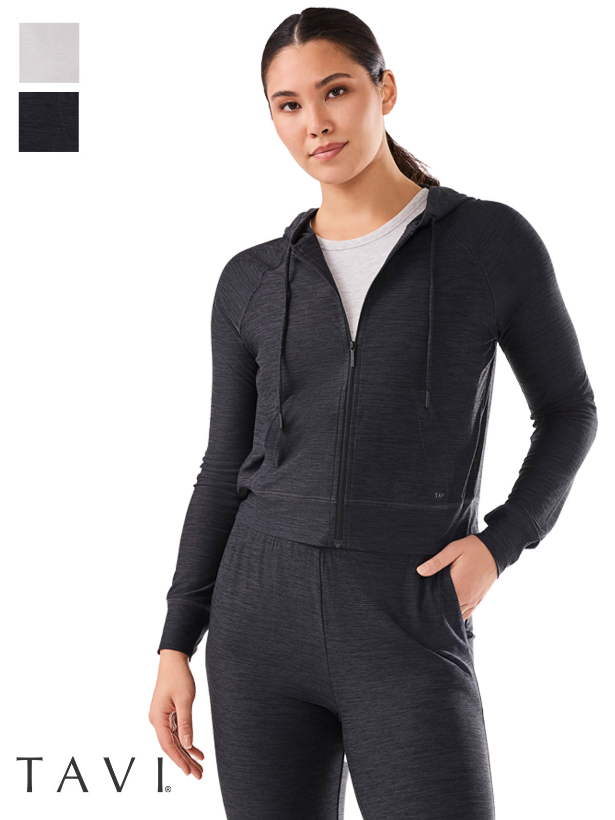 [TAVI] ソフトTec ジップフーディー SoftTec Zip Hoodie ／ タビ レディース  トップス フーディ パーカー ヨガ ピラティス TOESOX 26SS