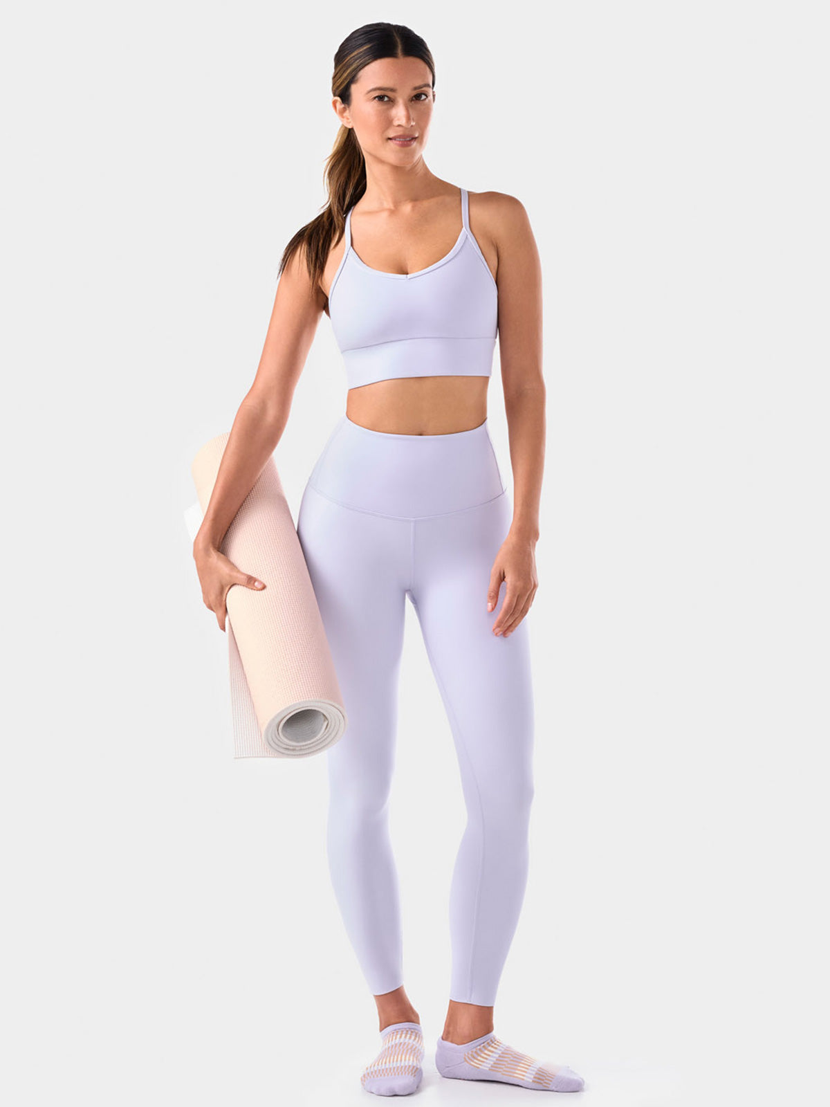 [限定SALE][TAVI] ハイウエスト 7分丈 レギンス HIGH WAISTED LEGGINGS／ヨガ ボトムス ピラティス ヨガパンツ 美脚 美尻 体型カバー 26SS_D3 [EX]
