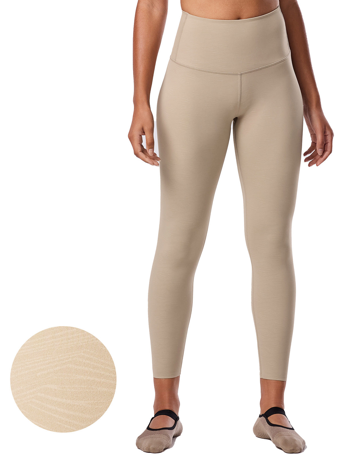 [限定SALE][TAVI] ハイウエスト 7分丈 レギンス HIGH WAISTED LEGGINGS／ヨガ ボトムス ピラティス ヨガパンツ 美脚 美尻 体型カバー 26SS_D3 [EX]