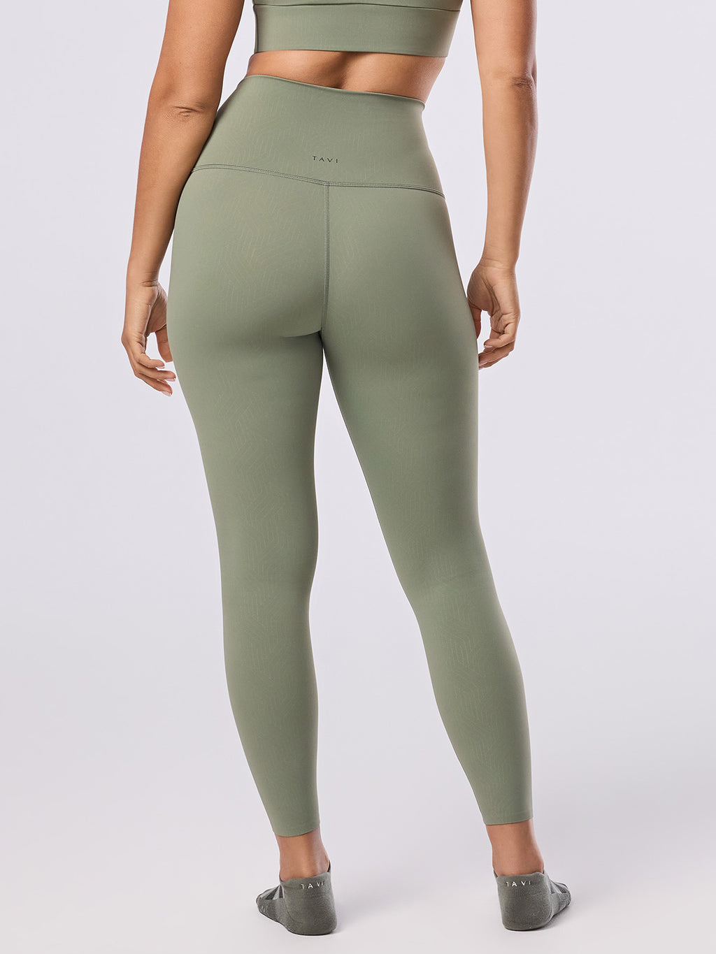 [TAVI] ハイウエスト 7分丈 レギンス HIGH WAISTED LEGGINGS／ヨガ ボトムス ピラティス ヨガパンツ 美脚 美尻 体型カバー 26SS_D3