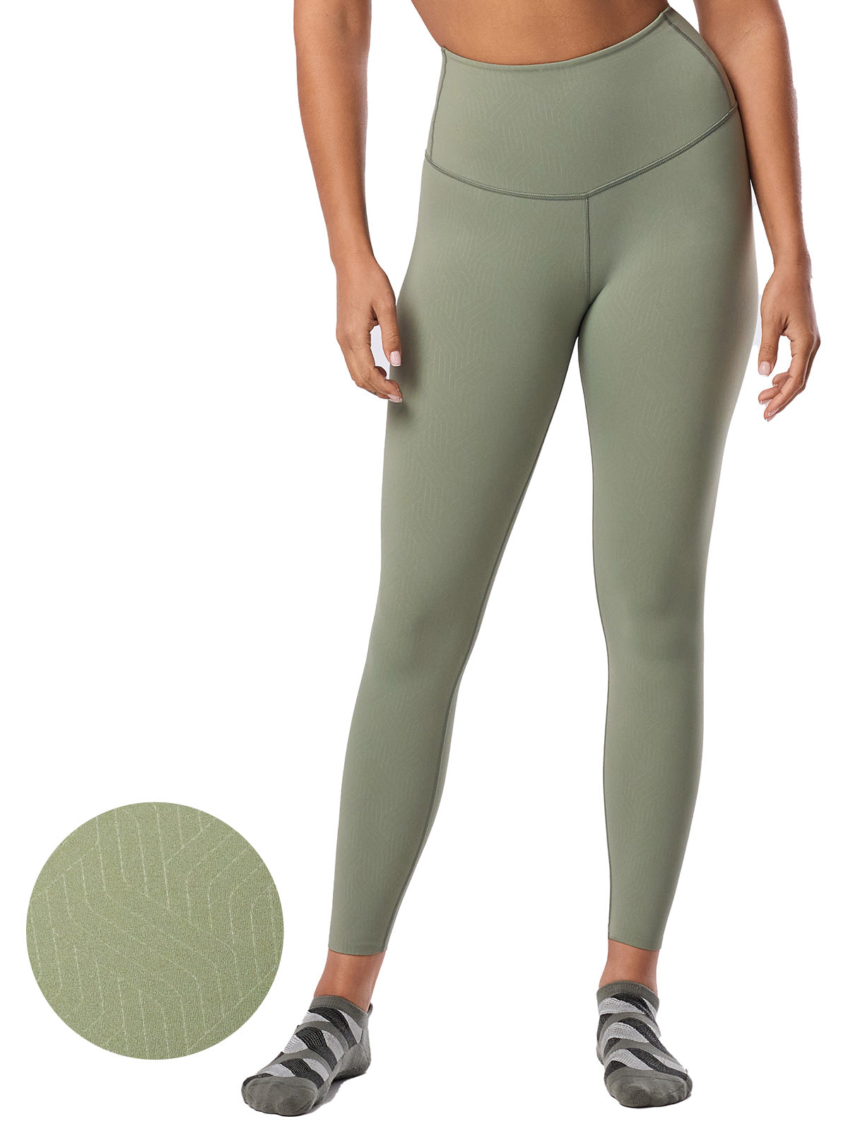 [限定SALE][TAVI] ハイウエスト 7分丈 レギンス HIGH WAISTED LEGGINGS／ヨガ ボトムス ピラティス ヨガパンツ 美脚 美尻 体型カバー 26SS_D3 [EX]