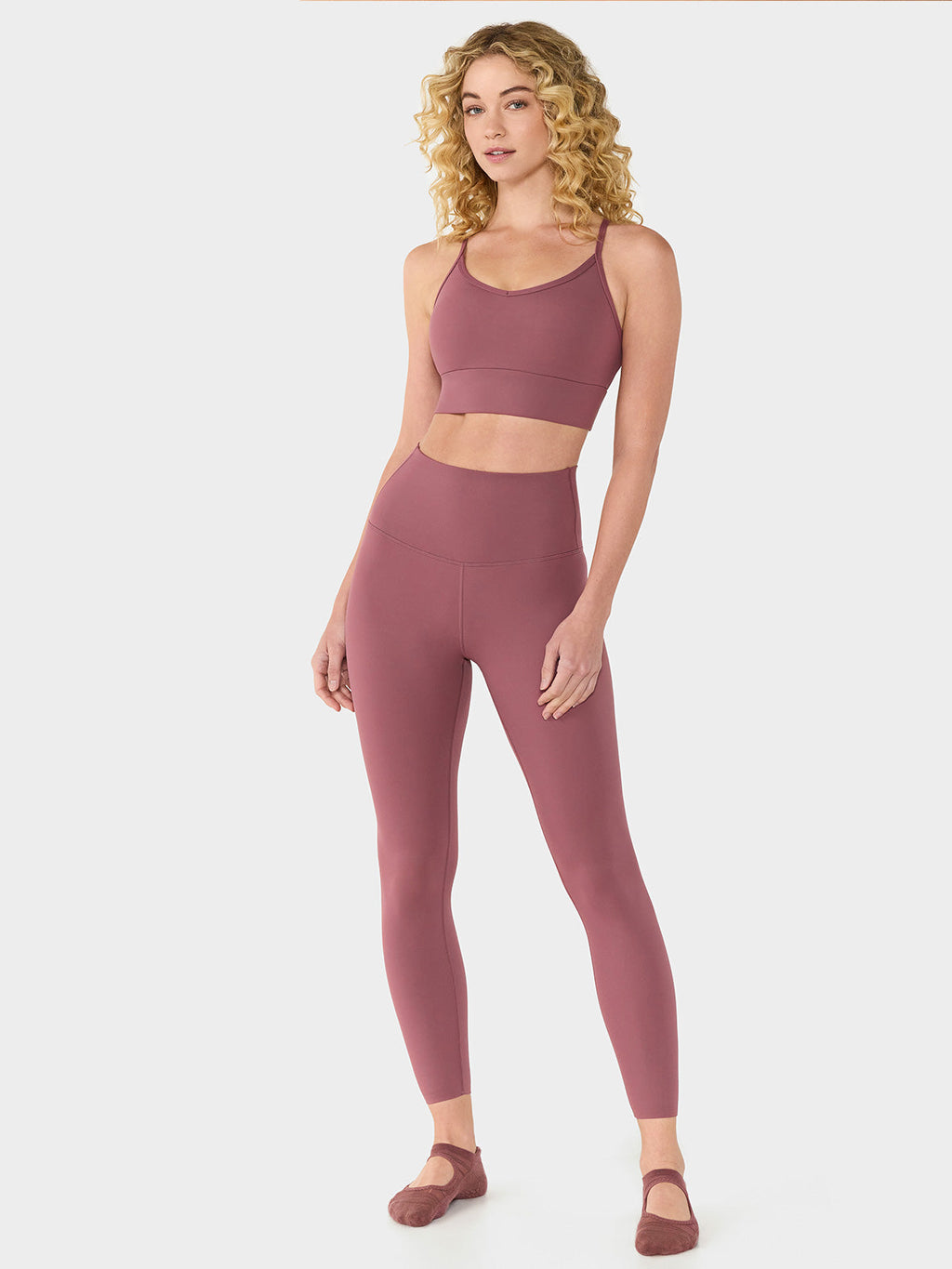 [限定SALE][TAVI] ハイウエスト 7分丈 レギンス HIGH WAISTED LEGGINGS／ヨガ ボトムス ピラティス ヨガパンツ 美脚 美尻 体型カバー 26SS_D3 [EX]
