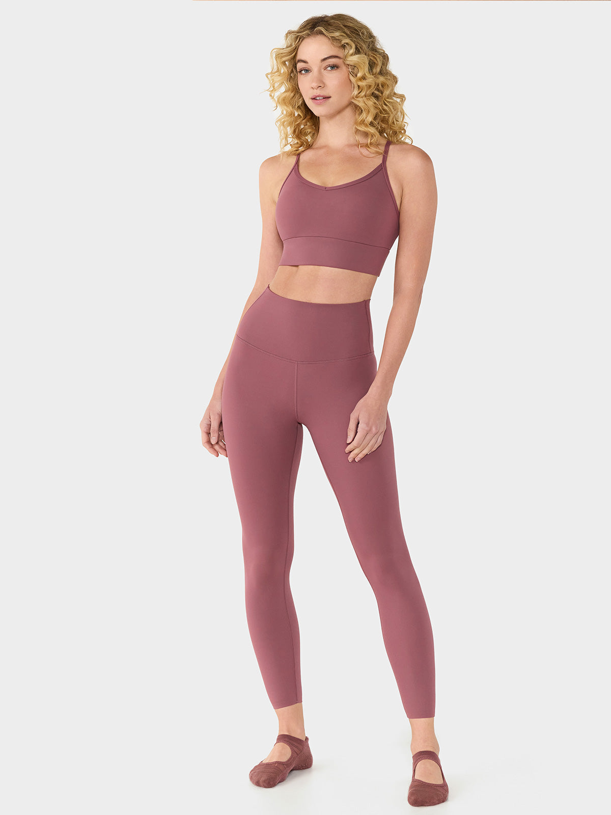 [限定SALE][TAVI] ハイウエスト 7分丈 レギンス HIGH WAISTED LEGGINGS／ヨガ ボトムス ピラティス ヨガパンツ 美脚 美尻 体型カバー 26SS_D3 [EX]
