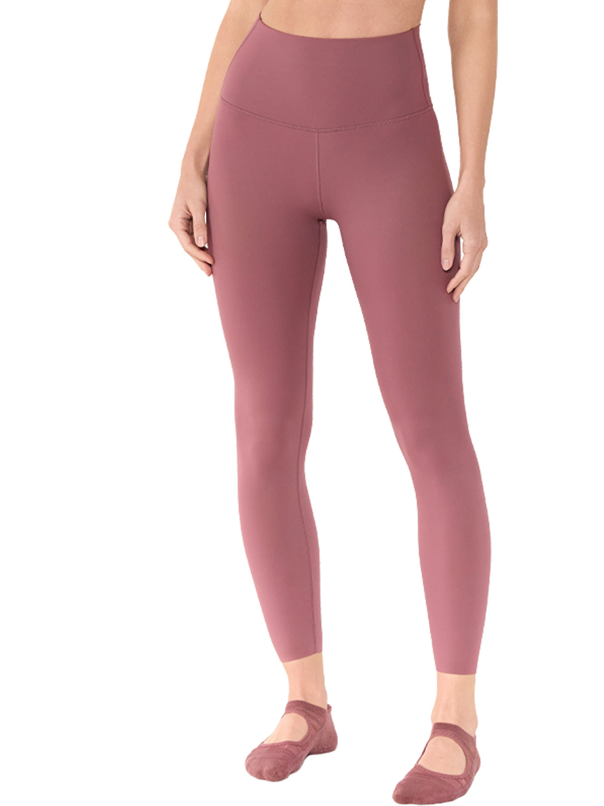 [限定SALE][TAVI] ハイウエスト 7分丈 レギンス HIGH WAISTED LEGGINGS／ヨガ ボトムス ピラティス ヨガパンツ 美脚 美尻 体型カバー 26SS_D3 [EX]