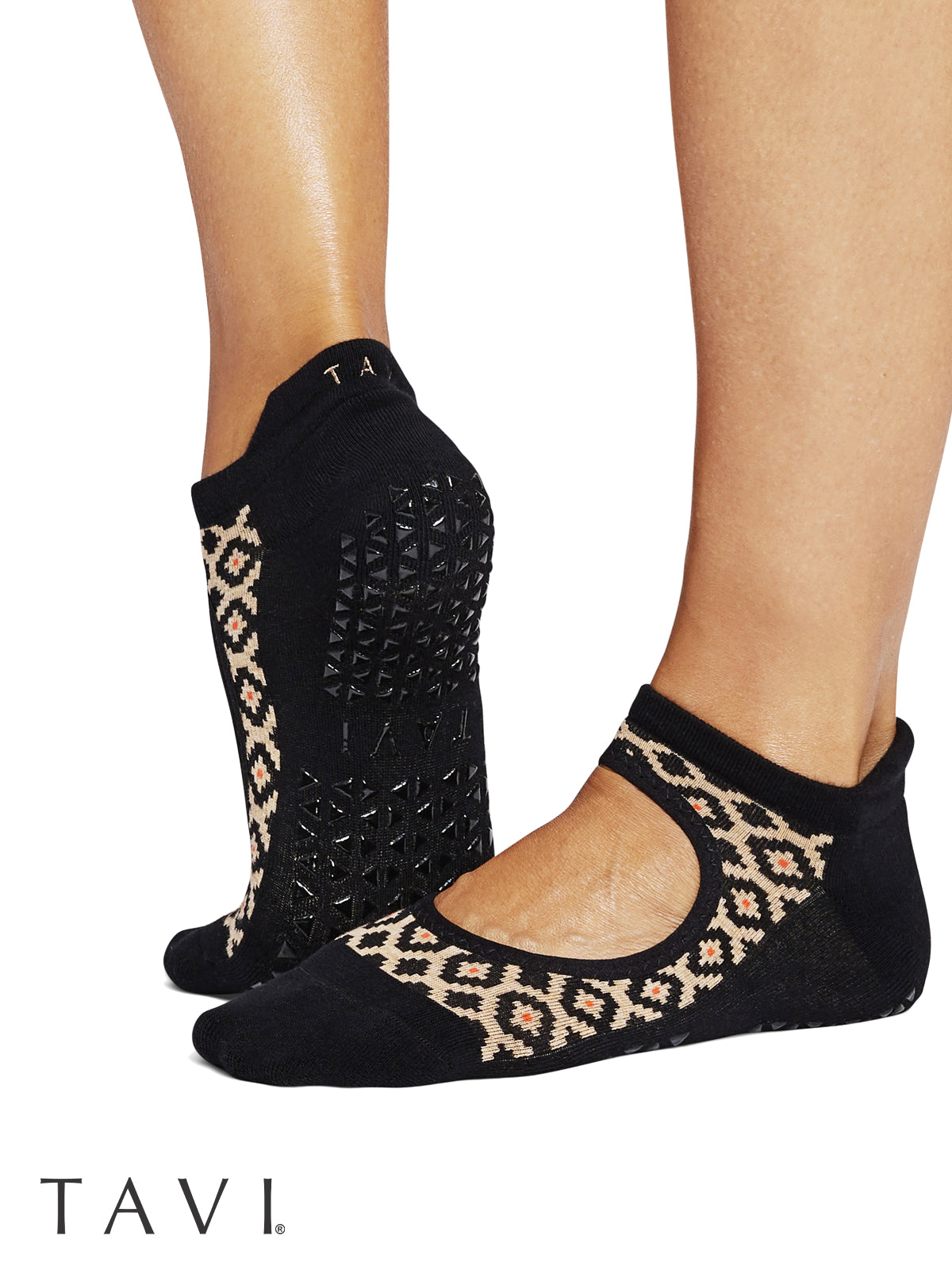 [SALE][TAVI] Emma エマ グリップ ソックス ／ ヨガ ピラティス 滑り止め付 靴下 2602