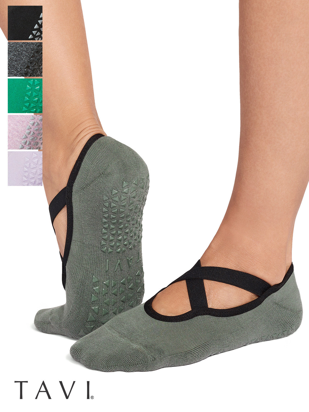 [TAVI] Chloe クロエ グリップ ソックス ／ ヨガ ピラティス 滑り止め付 靴下 26SS_D1