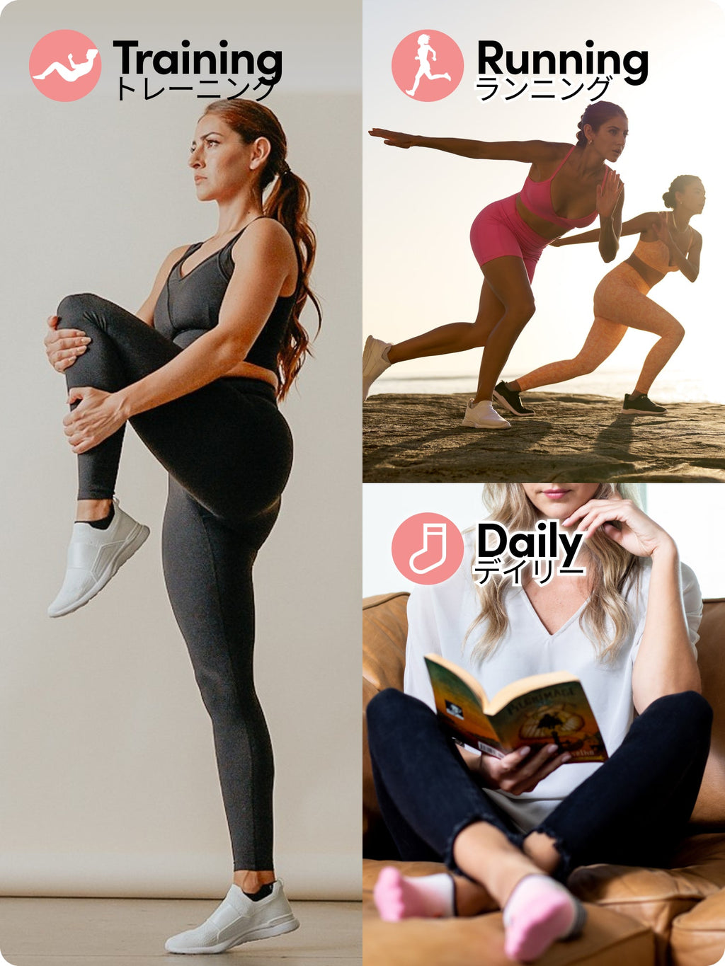 [TAVI] Penny ペニー グリップ ソックス ／ ヨガ ピラティス 滑り止め付 靴下 26SS_D2